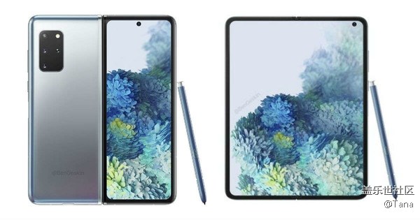 三星Fold 2全新渲染圖曝光 120Hz+驍龍865要穩(wěn)了？