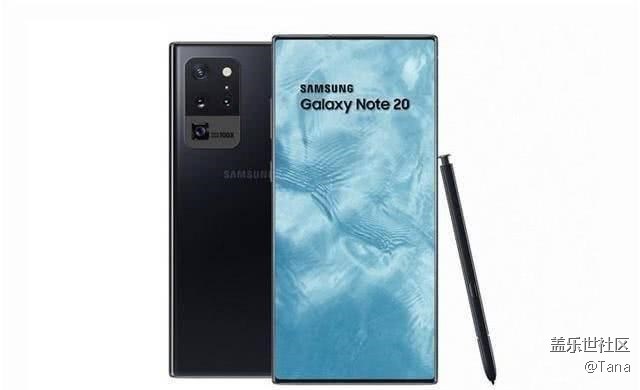 三星Note20，100%的屏占比！