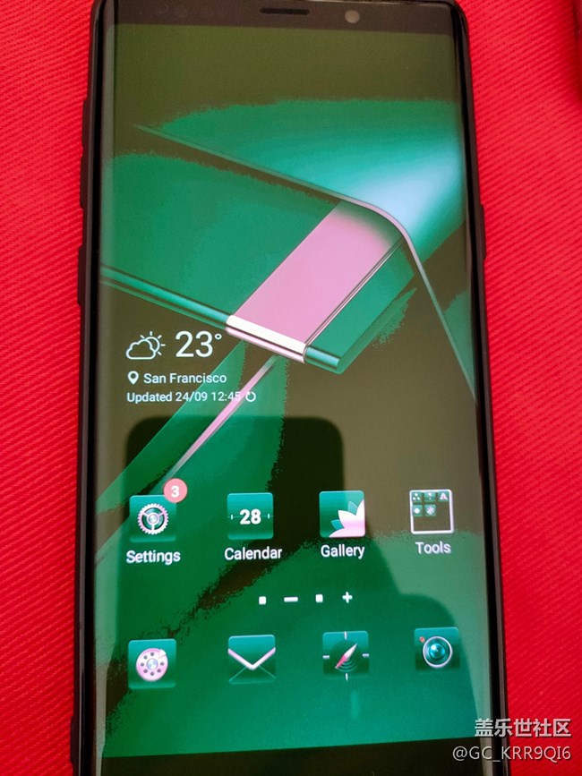 三星note9屏幕變黃變花有灰色橫紋有暗斑