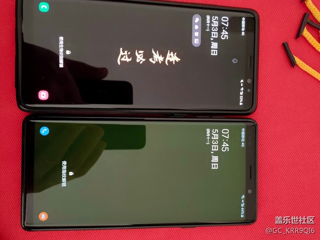 三星note9屏幕變黃變花有灰色橫紋有暗斑