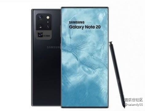 三星note20 ultra渲染圖曝光