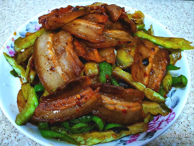 苦瓜辣椒炒回鍋肉