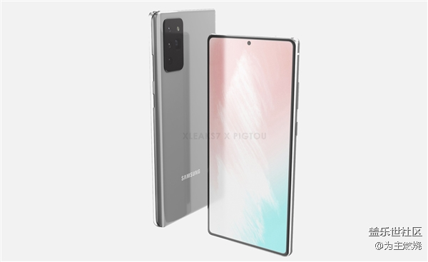 三星Galaxy Note 20最新渲染圖曝光：挖孔全面屏+潛望式四攝