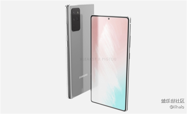 三星Galaxy Note 20渲染圖曝光：挖孔屏+潛望四攝
