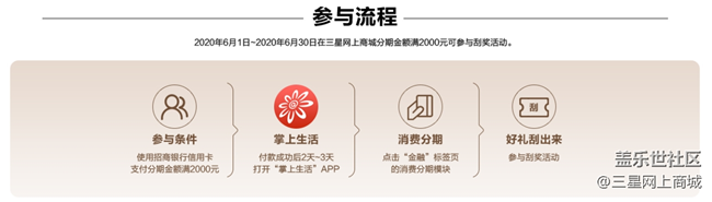 【618】三星網(wǎng)上商城購機(jī)至高24免息，招行分期抽888元還款金