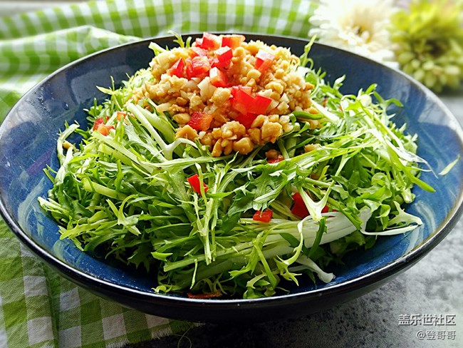 【快手小涼菜】炎熱的夏季來(lái)一個(gè)涼拌苦菊