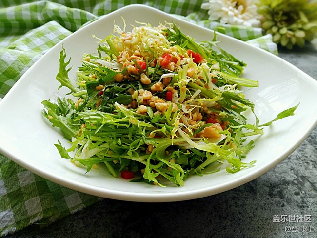 【快手小涼菜】炎熱的夏季來(lái)一個(gè)涼拌苦菊