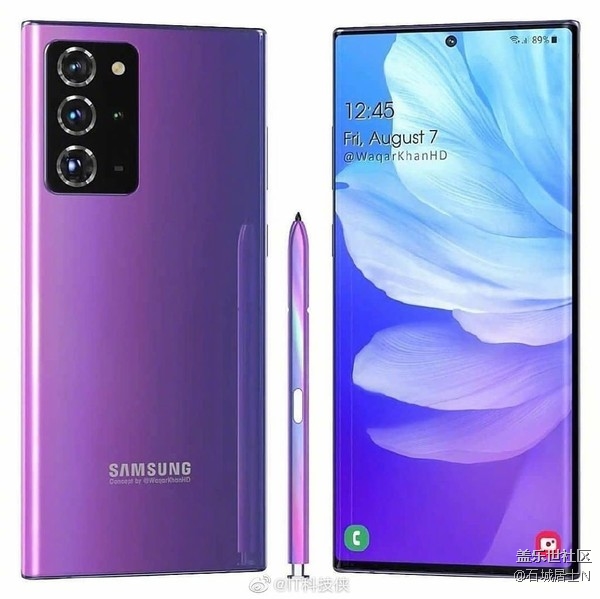 三星Note20 Ultra概念圖出爐
