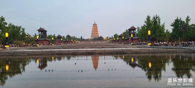 我愛我的城，夜色大雁塔。