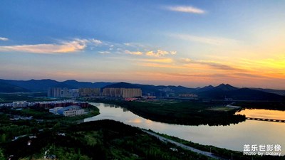 長(zhǎng)清湖落日????