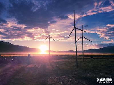 我的腳步+日喀則拉孜草原之最美晚霞