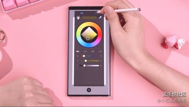 Galaxy Note20 S Pen大创作  画一只粉色大魔王！