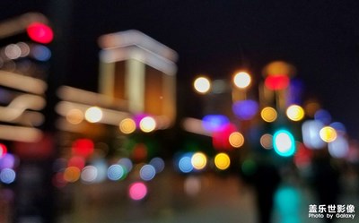 朦朧的夜景