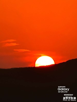 夕陽落山