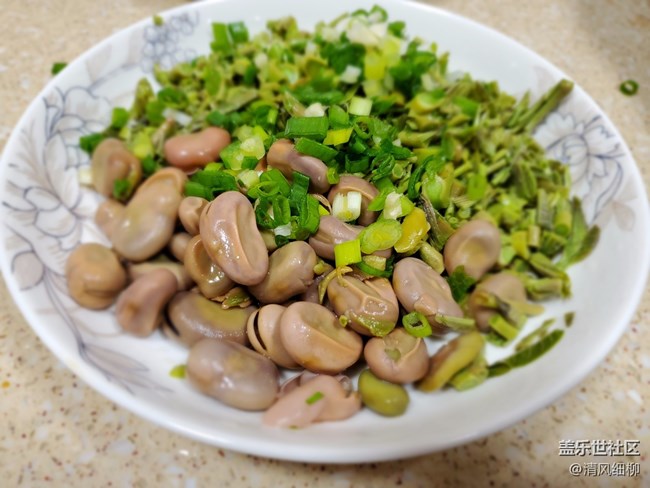 【我的拿手菜】+香椿拌嫩胡豆