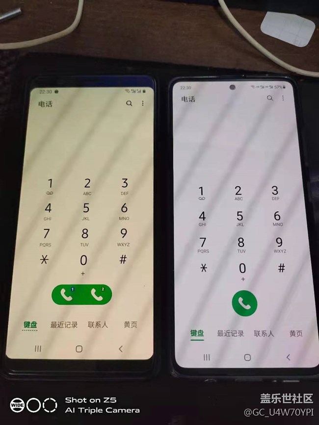 雙卡撥號時能多放一個圖標嗎？