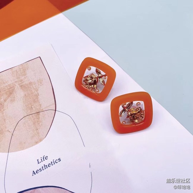 「家中小景」朋友送的小耳環(huán)