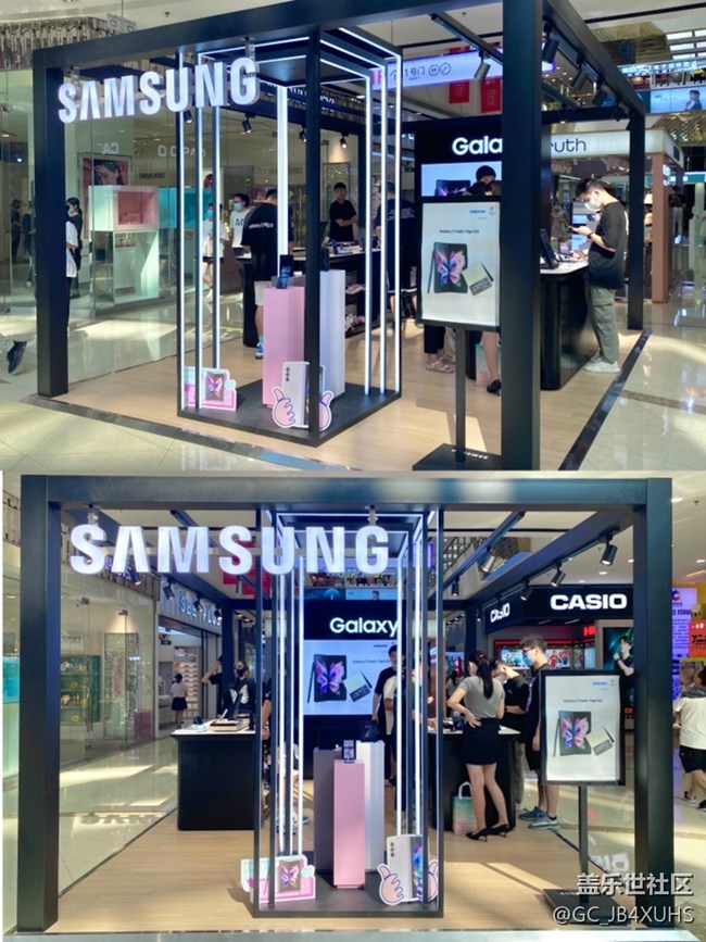 #三星快閃店打卡 復(fù)古潮流！三星samsung玩起折疊術(shù)啦！