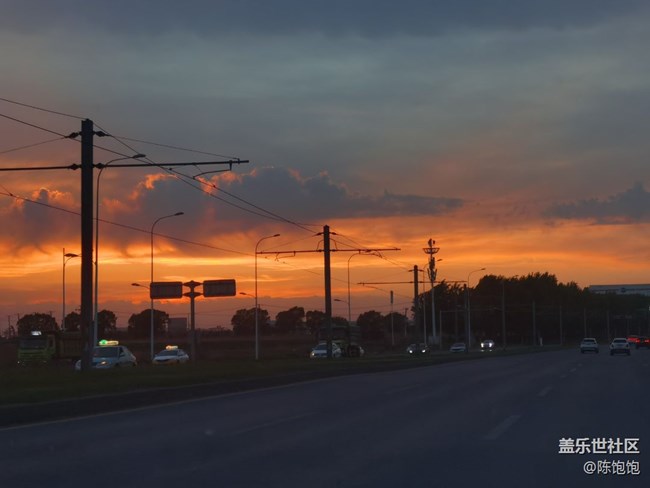 【心中的紅色】+紅燦燦的晚霞