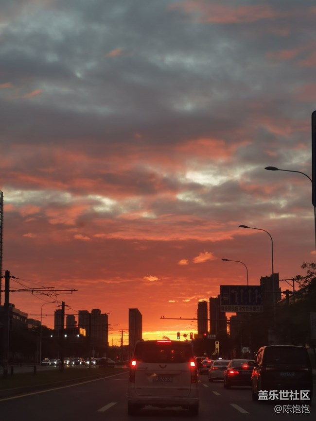 【心中的紅色】+紅燦燦的晚霞