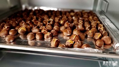 烤板栗吃點