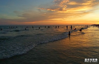 [城市漫游記]—北海的海灘晚霞