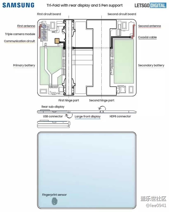 三星仍在開發(fā)一款三折式折疊屏智能手機