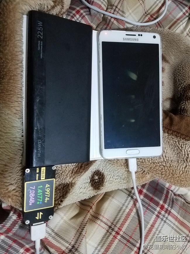 華為22.5w多協(xié)議充電寶無(wú)法給三星s7 edge和note4快充