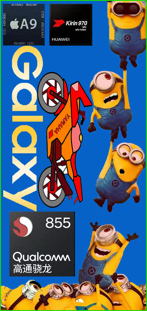 推薦小黃人壁紙s10+超好看自動(dòng)隱藏前置相機(jī)