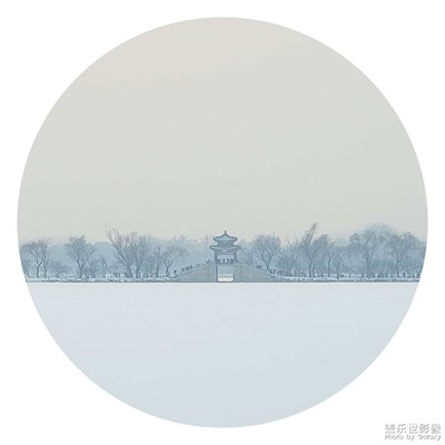雪后的頤和園，宛如工筆畫