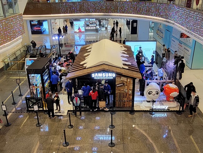 快來(lái)打卡！ 三星冬奧快閃店也齊齊亮相營(yíng)業(yè)
