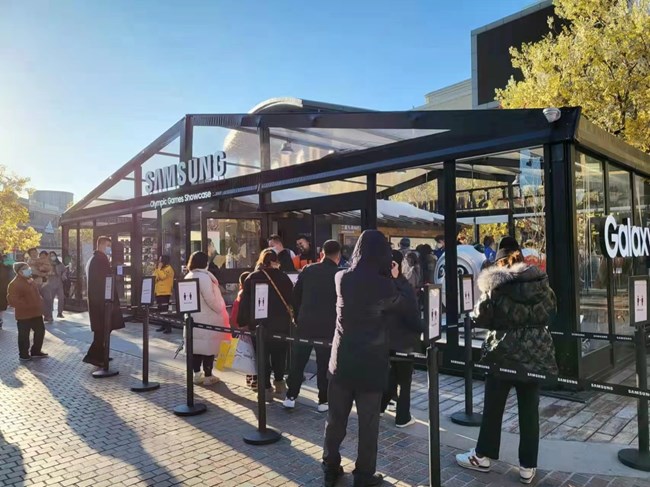 快來(lái)打卡！ 三星冬奧快閃店也齊齊亮相營(yíng)業(yè)