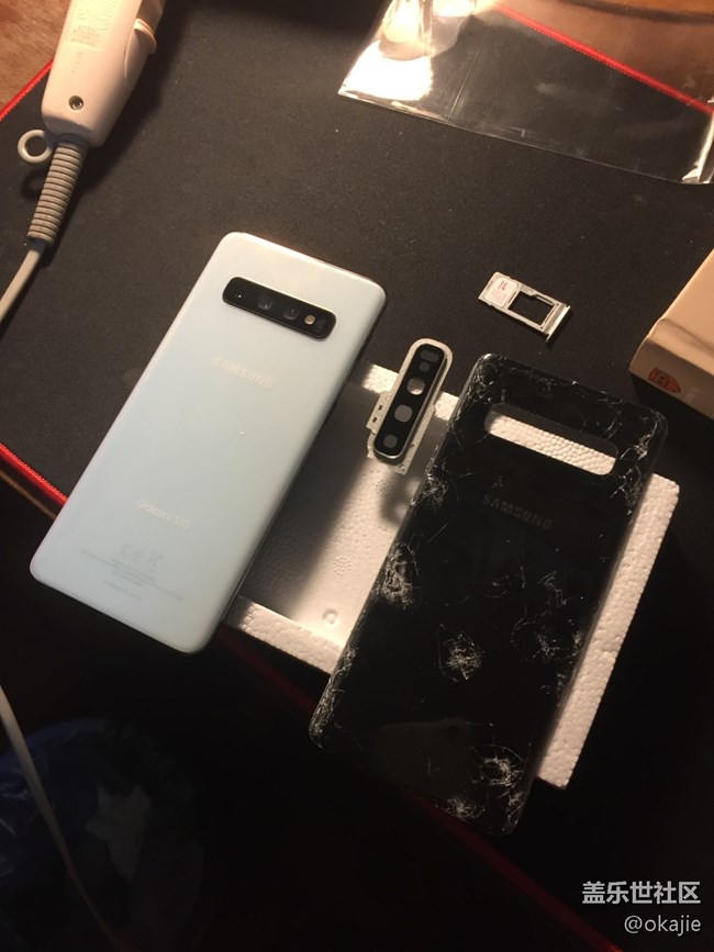 s10港版黑自行更換后蓋