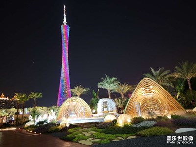 海心沙夜景，夜晚打卡勝地