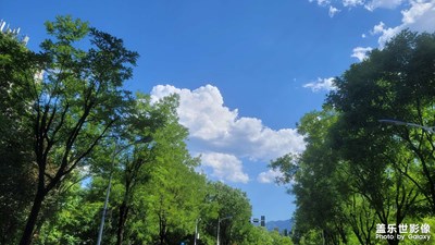 西安難得的棉花云團