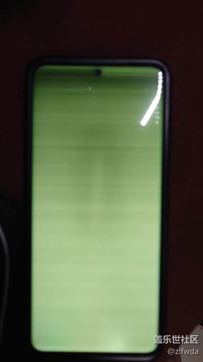 三星S20閃屏，綠屏圖例