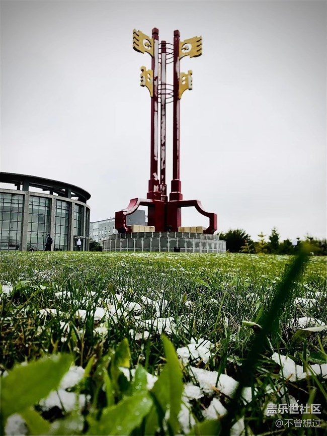 【色彩構成】白雪與綠葉