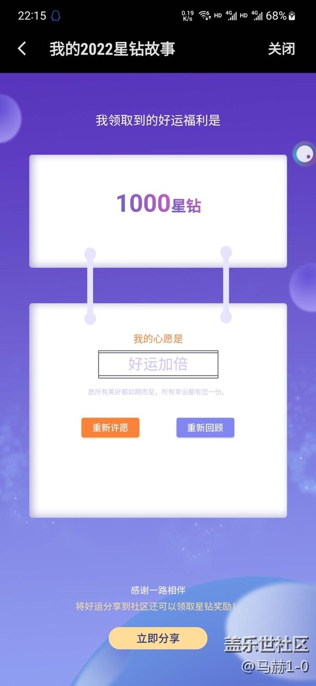 屬于2022的星鉆回顧