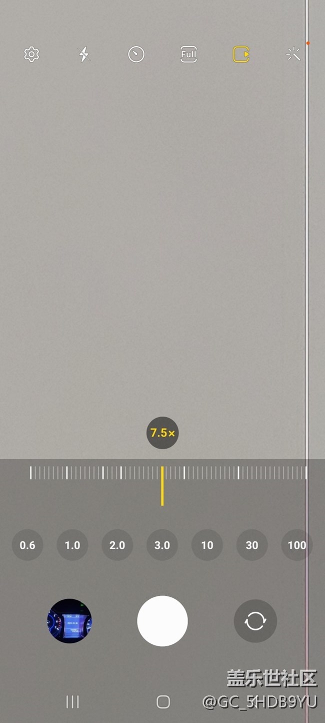 S21 Ultra相機問題，相機模式屏幕污點、亮線