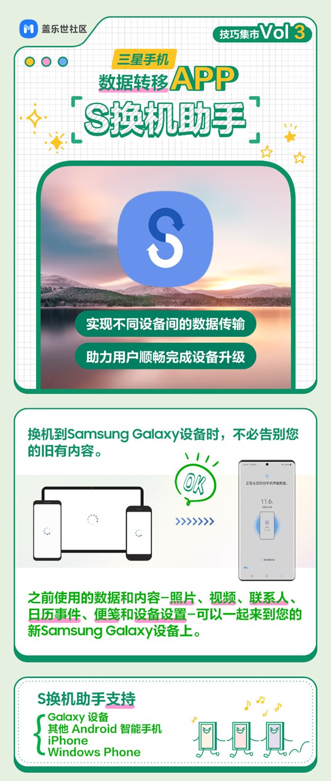 技巧集市Vol 3 | 数据转移APP —— <S换机助手>