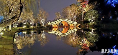 南京玄武湖夜景