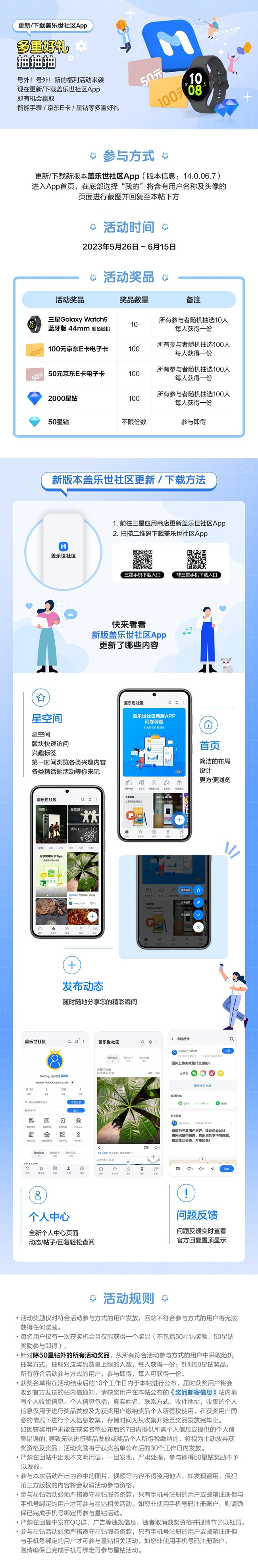 更新/下载盖乐世社区App 多重好礼抽抽抽