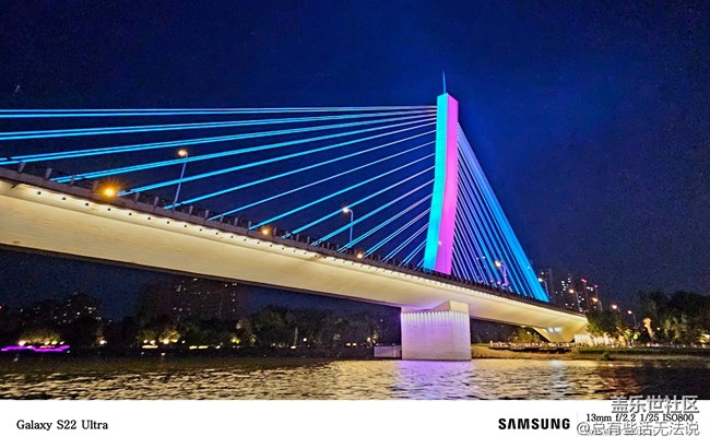 【渾河的夜景呀】三星手機(jī)拍夜景太強(qiáng)大了