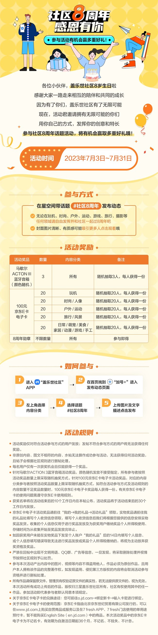 社區(qū)8周年感恩有你 參與活動有機(jī)會贏多重好禮！