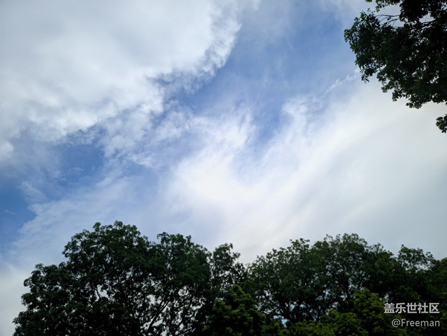 【夏日炎炎】望著藍天白云的一天