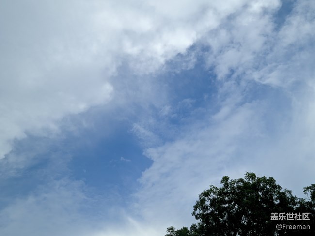 【夏日炎炎】望著藍天白云的一天