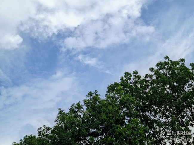 【夏日炎炎】望著藍天白云的一天