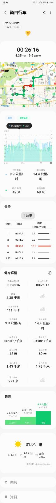 【運動一夏】今天的騎行打卡。