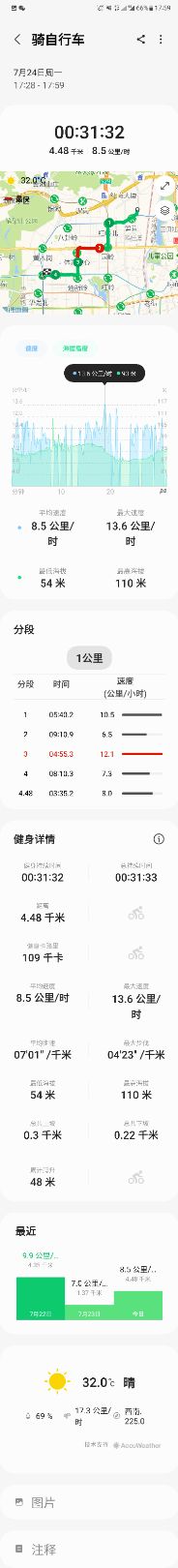 【運動一夏】今天的騎行運動打卡。