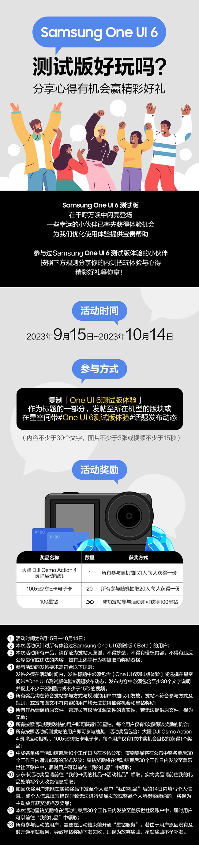 One UI 6测试版好玩吗？分享心得有机会赢精彩好礼